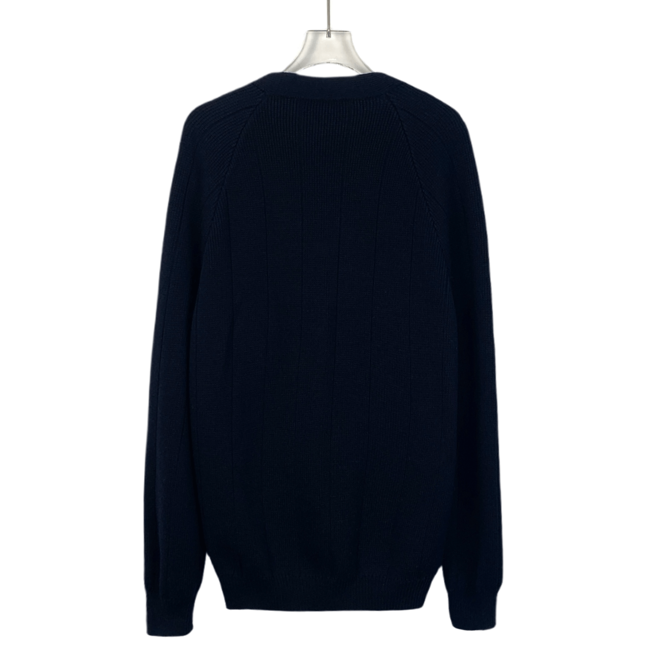 Gucci Gucci Wool Cardigan – Navy V-Neck with Web Stripe (Size S) Size US S / EU 44-46 / 1 - 8 Thumbnail