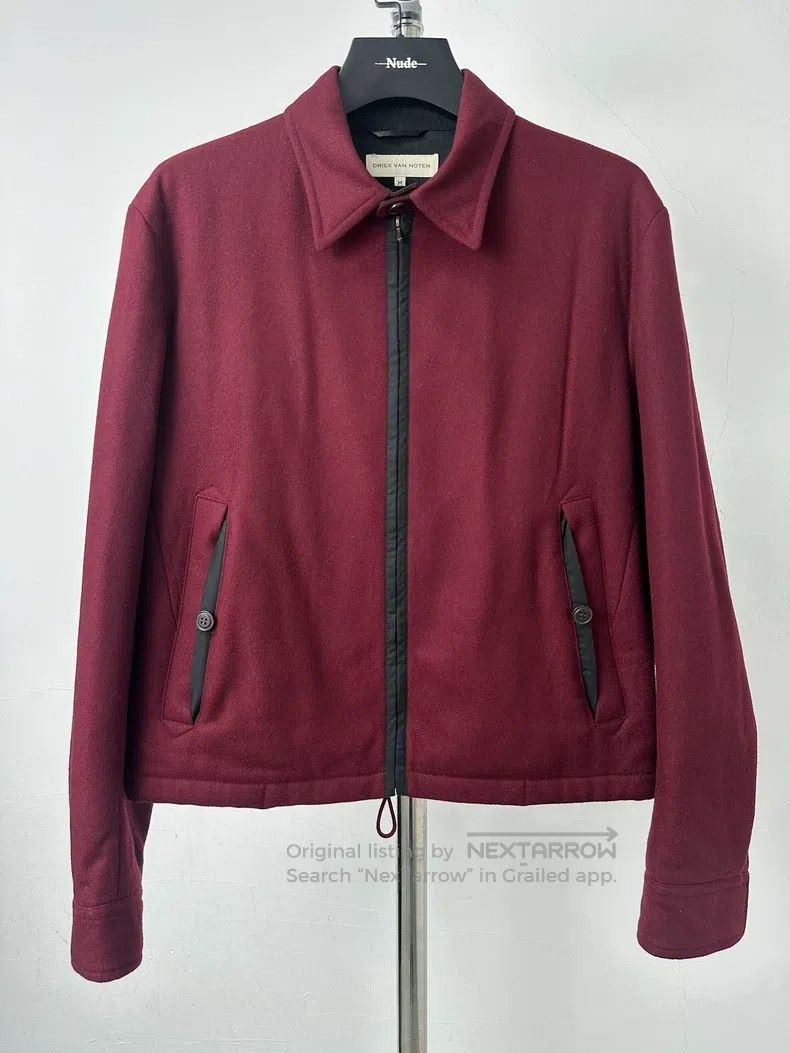Dries Van Noten DRIES VAN NOTEN Boston Red Wool Jacket Size L / US 10 / IT 46 - 2 Thumbnail