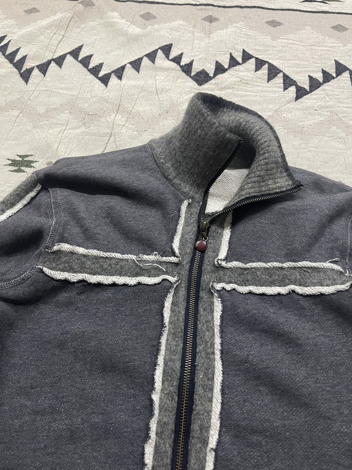 Levi's 2000s LEVIS RED TAB COTTON ,WOOL CROSS ZIPPER SWEATER Size US M / EU 48-50 / 2 - 6 Thumbnail