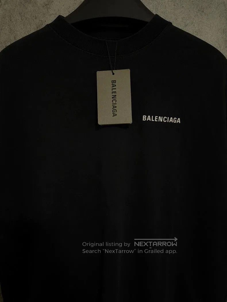 Balenciaga Balenciaga Black Short Sleeve Logo T-Shirt. Size US XS / EU 42 / 0 - 2 Thumbnail