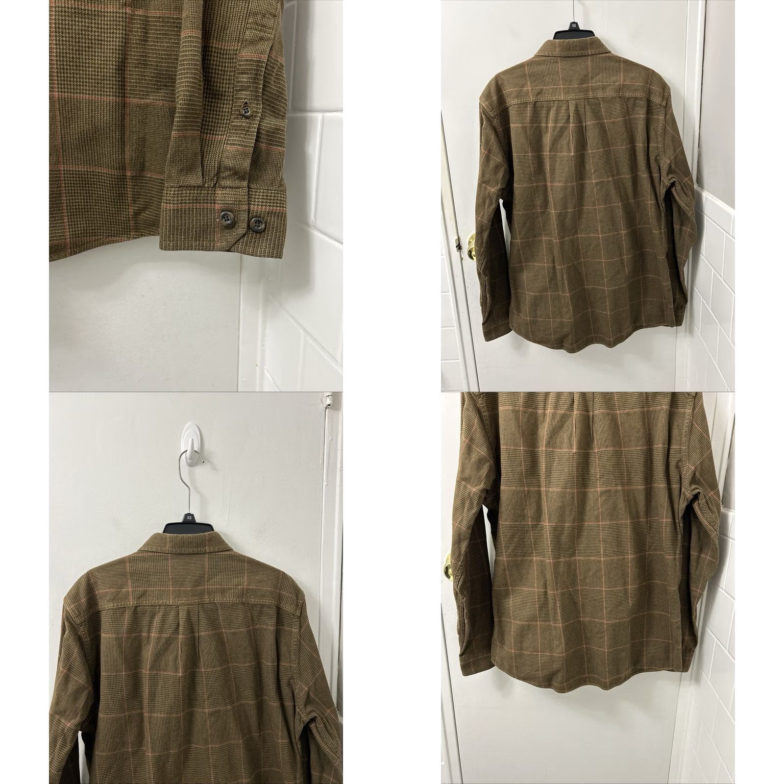 Eddie Bauer Eddie Bauer Button-Down Shirt Mens L Flannel Brown Plaid Houndstooth Long Sleeve Casual Workwear Size US L / EU 52-54 / 3 - 8 Thumbnail