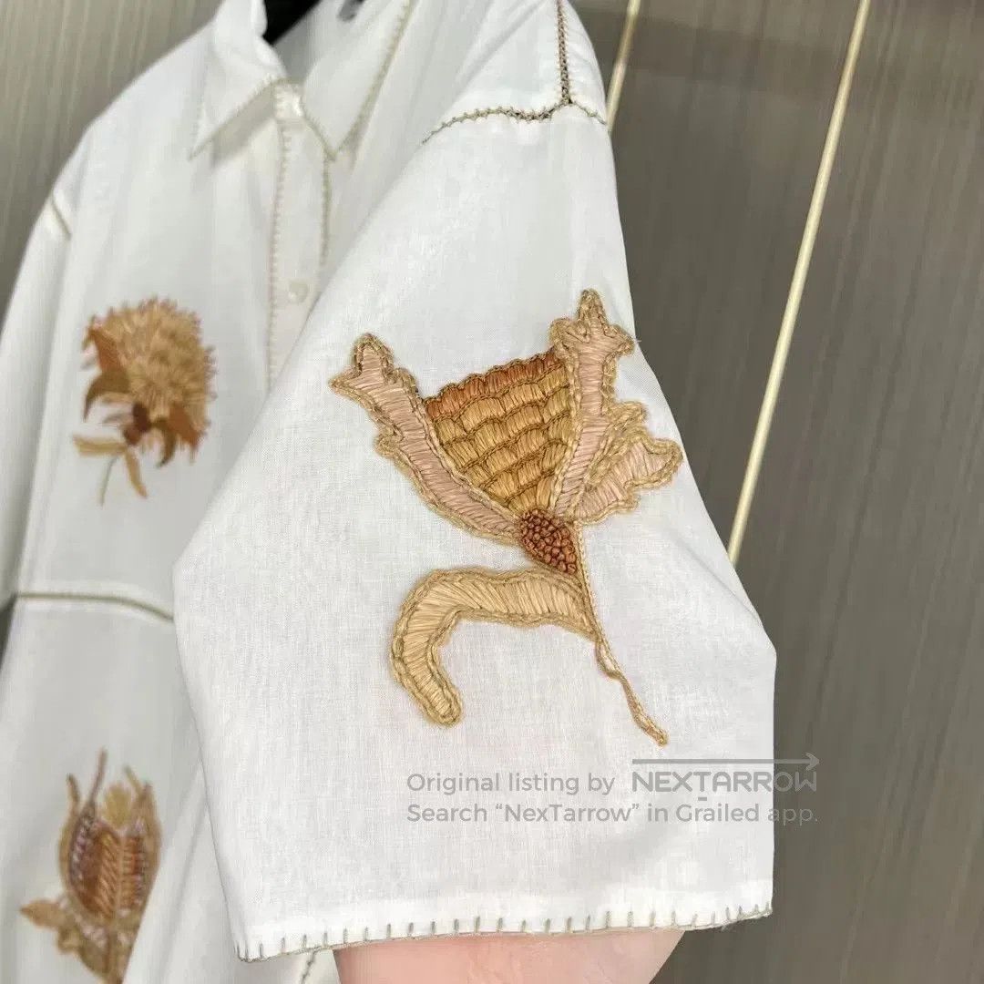 Dior dior embroidered short sleeve shirt. Size XS / US 0-2 / IT 36-38 - 4 Thumbnail
