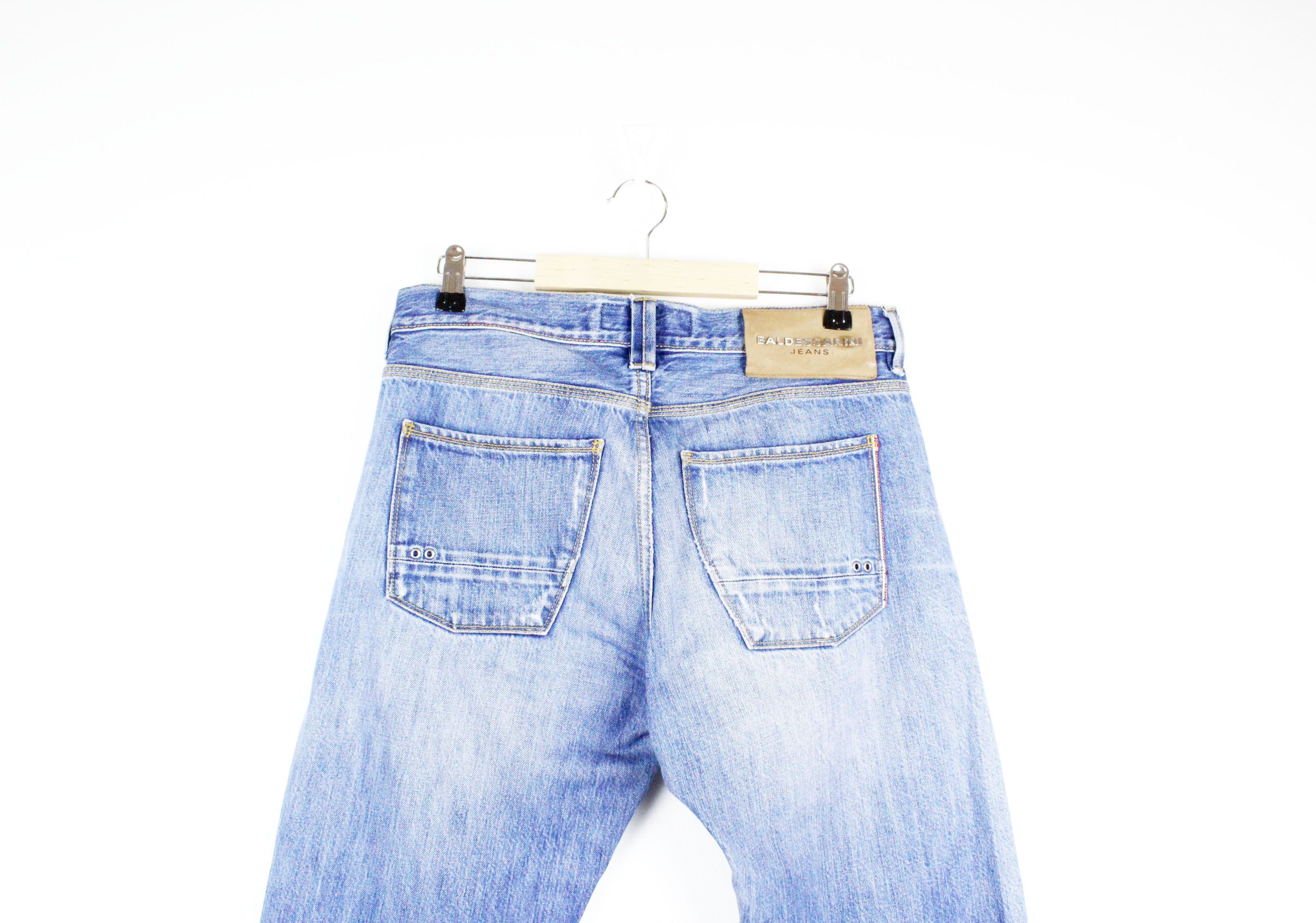 Baldessarini × Self Edge Baldessarini Washed Blue Jeans Selvedge Denim Pants Size US 33 - 5 Thumbnail