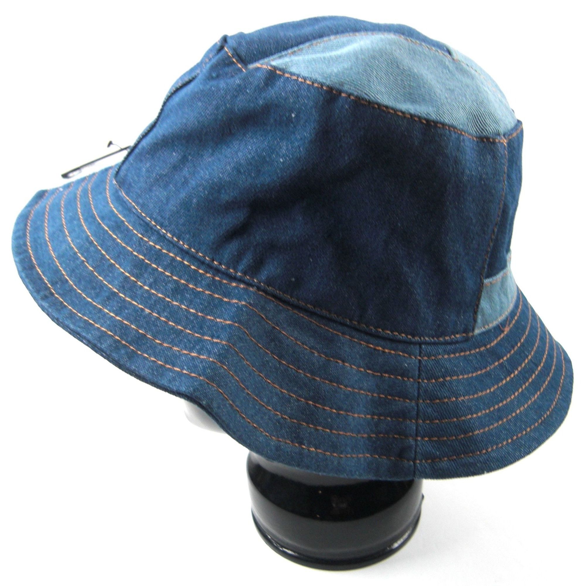 Other Denim Blue Bucket Hat Boonie Visor Outdoor Summer Cap Unisex Size ONE SIZE - 5 Thumbnail