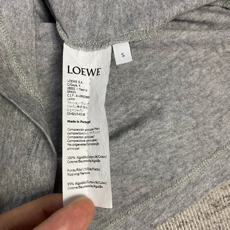 Loewe LOEWE Gray embroidered patchwork logo short sleeves Size S / US 4 / IT 40 - 4 Thumbnail