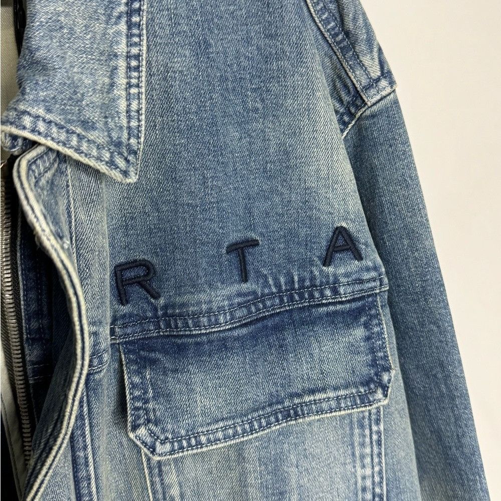 Rta RTA Oversized-Fit Denim Jacket Blue Men’s Size Large Size US L / EU 52-54 / 3 - 3 Thumbnail