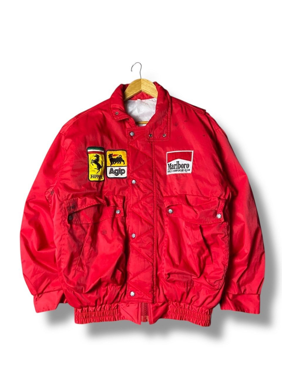 Japanese Brand Ferrari Marlboro F1 Racing Bomber Jacket (167) Size US L / EU 52-54 / 3 - 1 Thumbnail