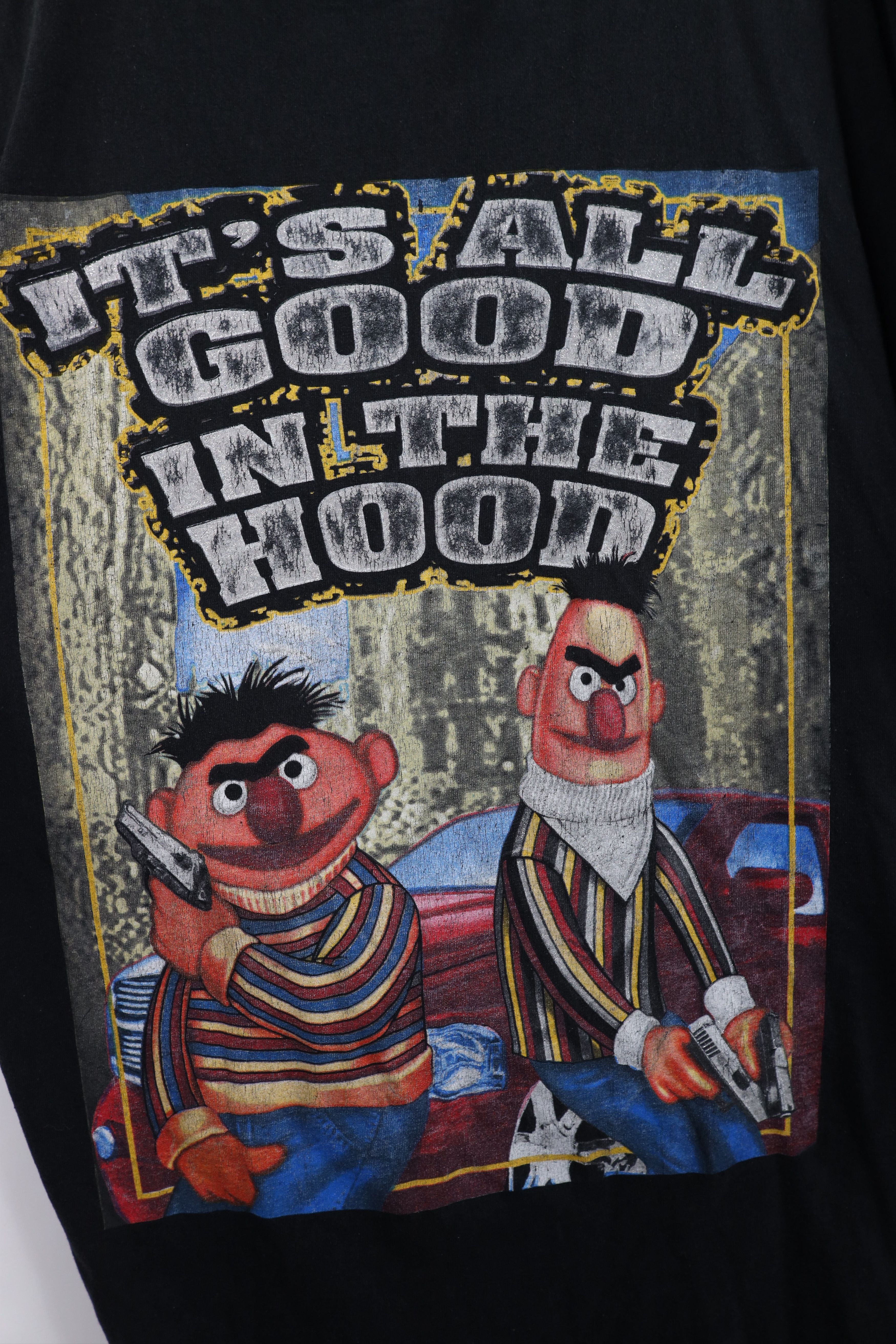 Vintage Vintage Y2K Streetwear Ernie Elmo Hip Hop Rap Tee T-Shirt Size US XXL / EU 58 / 5 - 4 Thumbnail