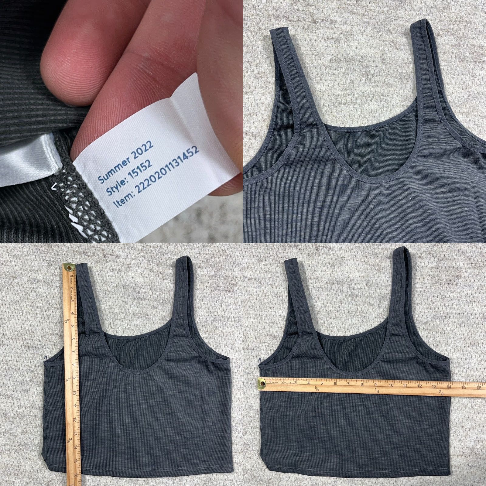 Marine Layer Marine Layer Tak Top Gray Women L Tank Round Neck Pullover Sleeveless Casual Outdoor All Seasons Breathable Lyocell Polyester Modern Basic Size L / US 10 / IT 46 - 8 Thumbnail