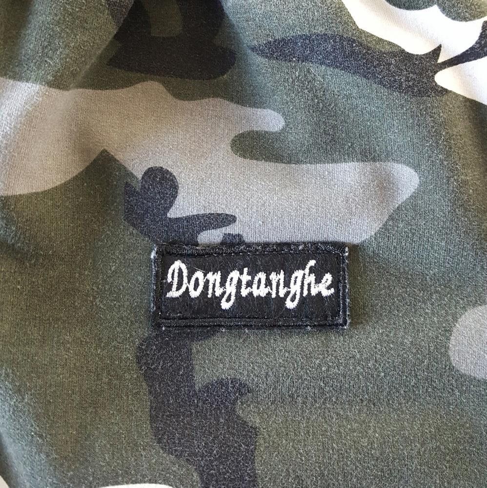 Designer Grey Camo Black Banded Dongtanghe Sweats Size US 32 / EU 48 - 3 Thumbnail