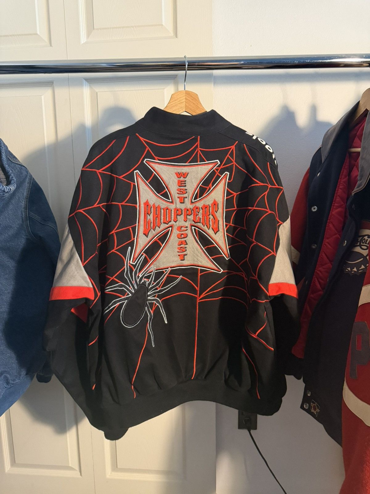 West Coast Choppers Vintage West Coast Choppers Spiderweb Racing Jacket Size US L / EU 52-54 / 3 - 1 Thumbnail