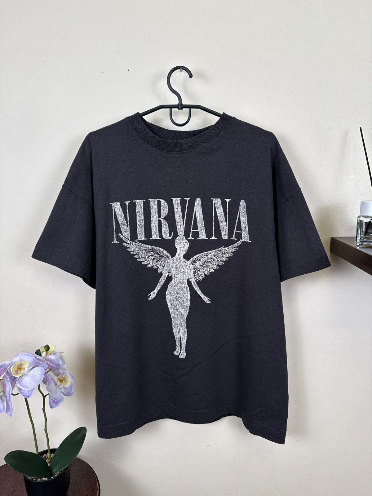 Other Nirvana T shirt In Utero Black Grey Rock Band Kurt Cobain L Size US L / EU 52-54 / 3 - 4 Thumbnail