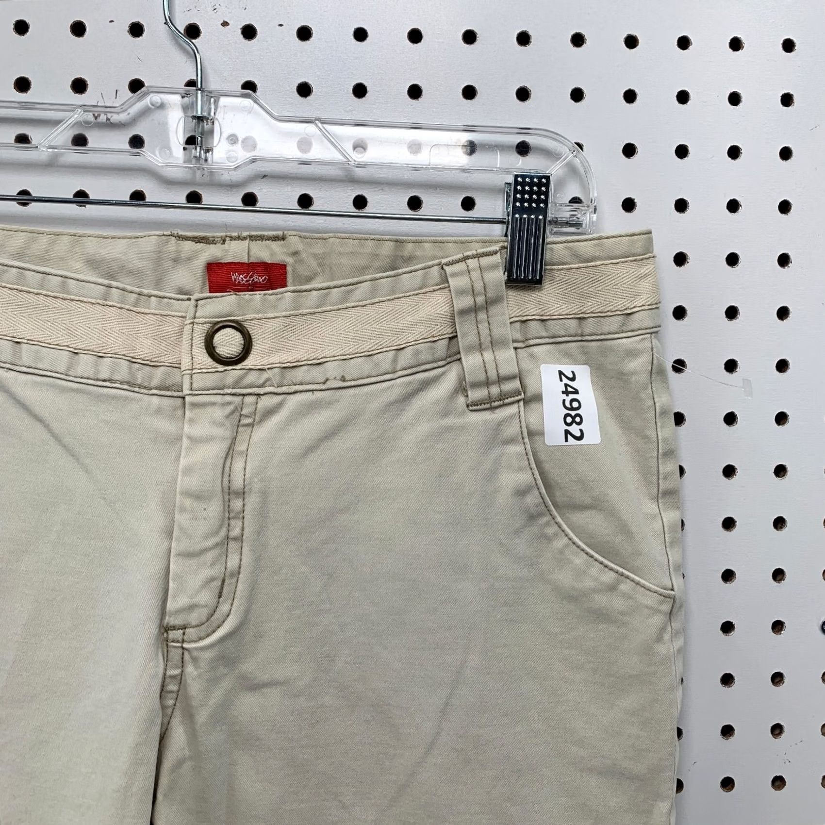 Mossimo VINTAGE Mossimo Stretch Pants Beige Flared Women’s Size 9 30x31 Size 30" / US 8 / IT 44 - 6 Thumbnail