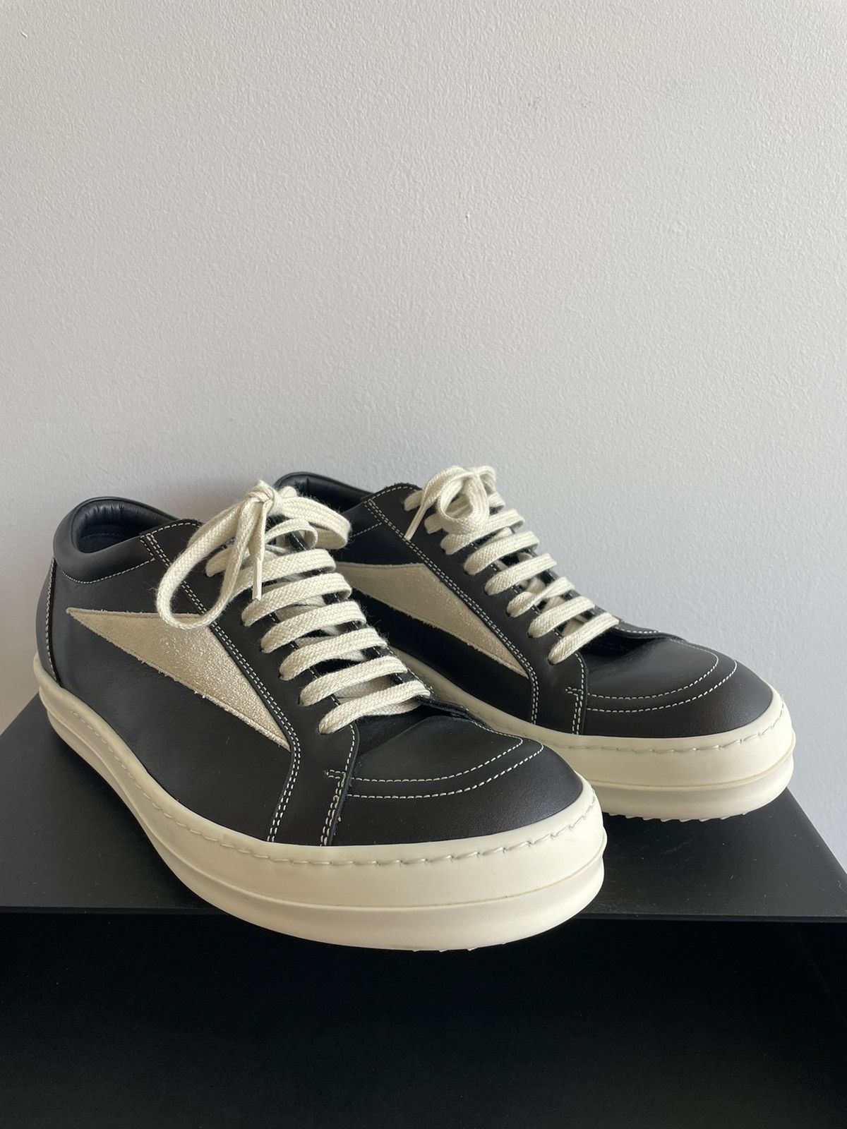 Rick Owens Rick Owens | Vintage Leather Vans 0282897 Size US 7 / EU 40 - 1 Thumbnail