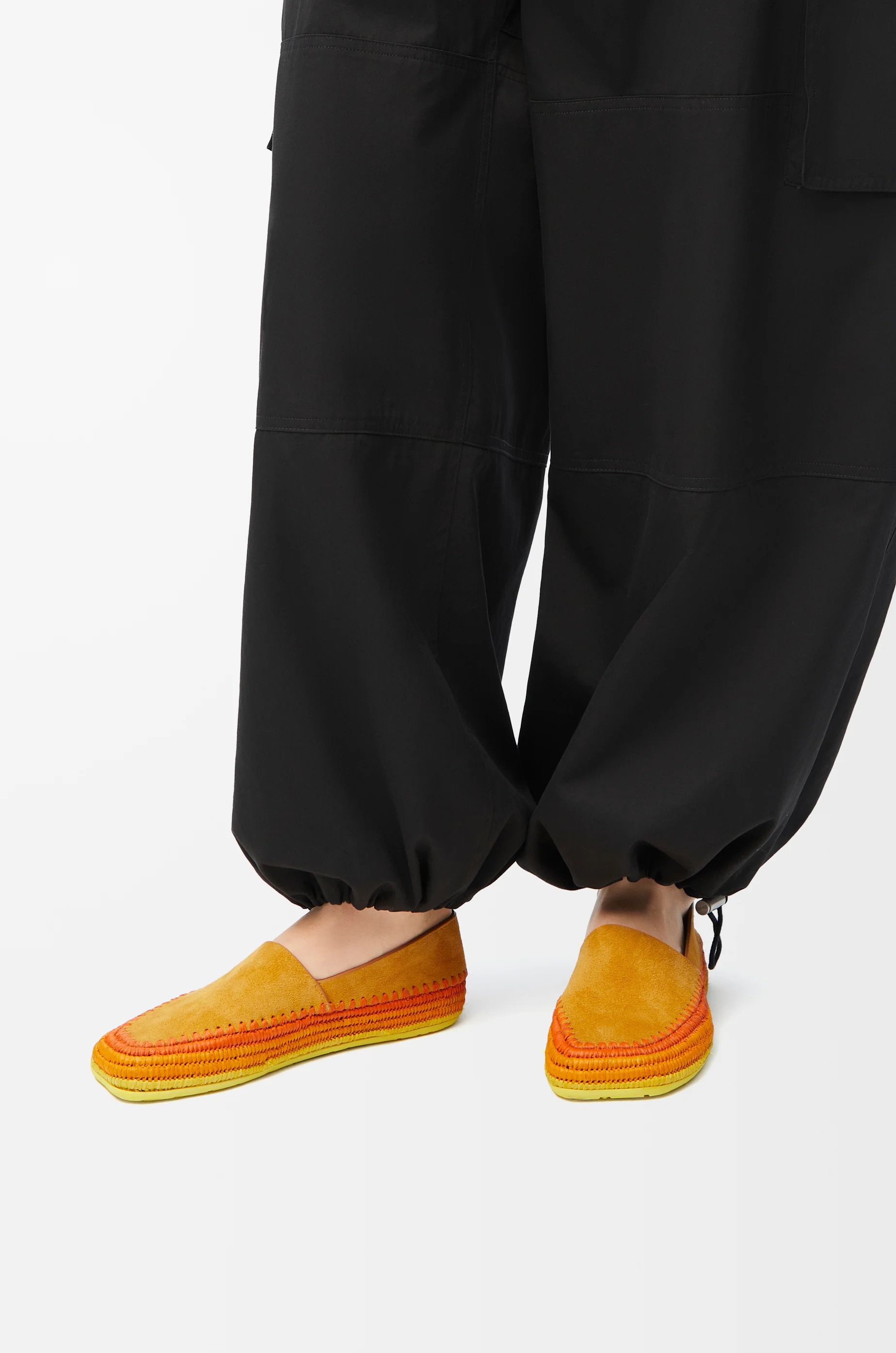 Loewe o1in1g0426 RIO Slippers Espadrilles in Orange Size US 7 / IT 37 - 2 Thumbnail