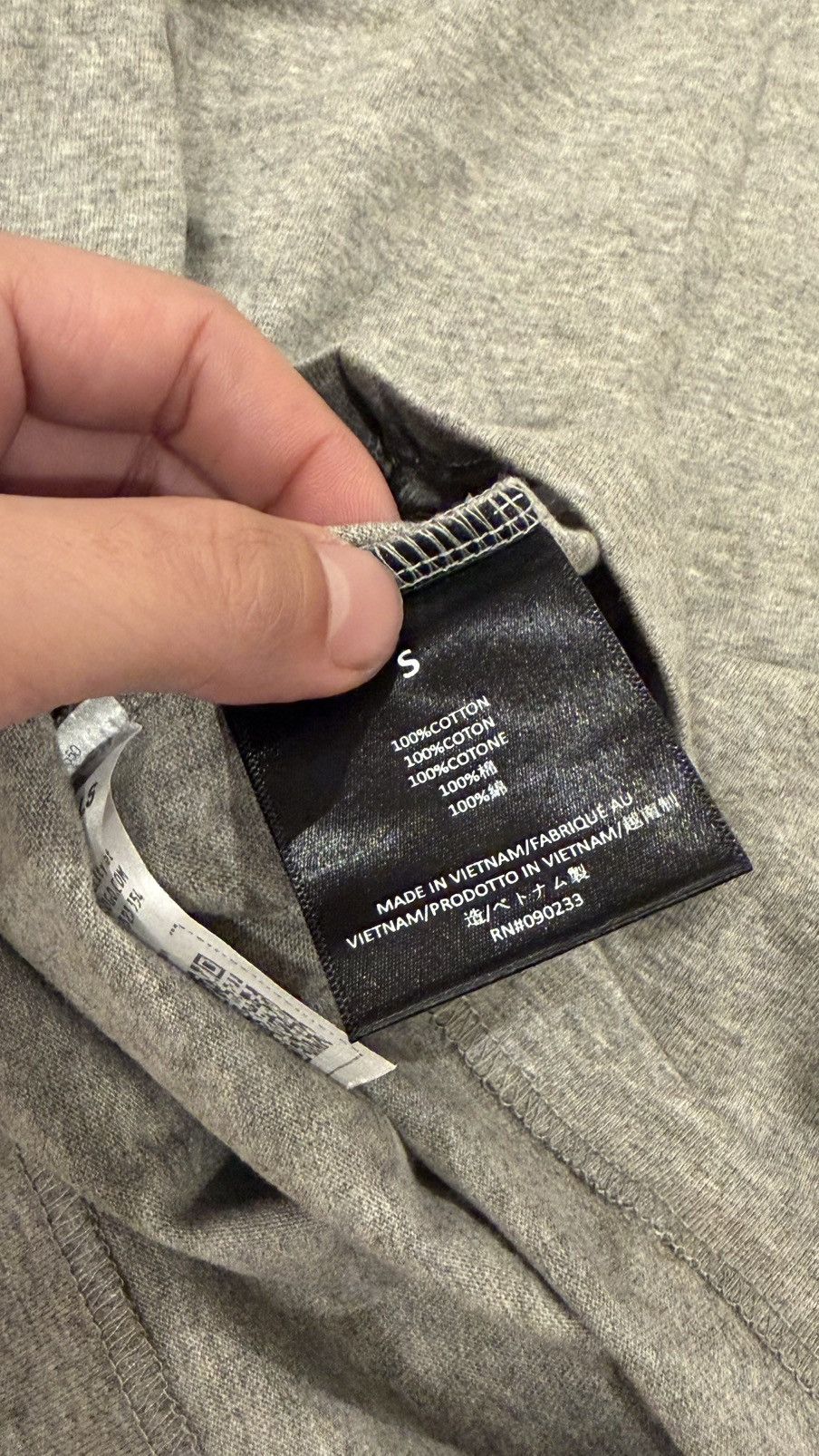 Fear of God FOG Essentials FW24 Dark Heather Crewneck Tee Size S Size US S / EU 44-46 / 1 - 8 Thumbnail