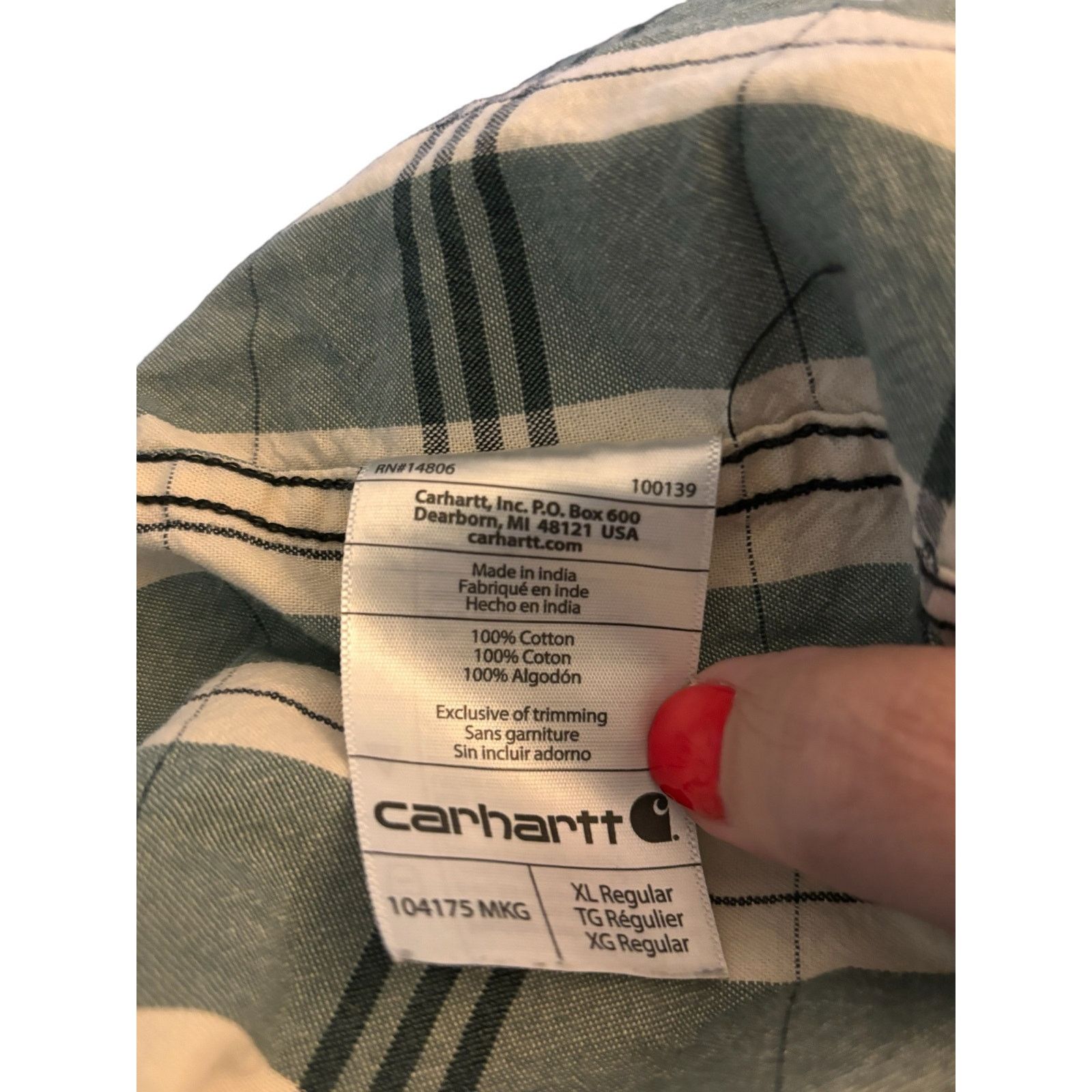 Carhartt Carhartt Original Fit Short Sleeve Shirt Men's XL Green Size US XL / EU 56 / 4 - 6 Thumbnail