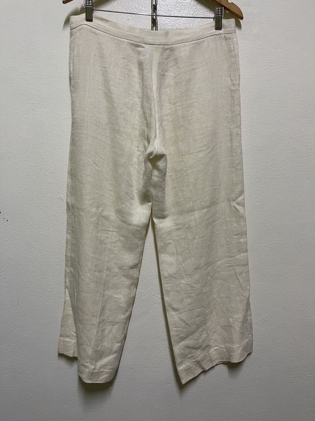 Krizia × Krizia Uomo Krizia Linen Pants Beigi 44 Italy Size 30" / US 8 / IT 44 - 8 Thumbnail