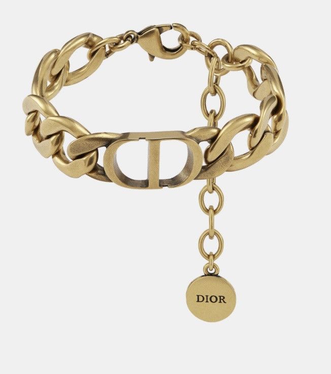 image of Dior 30 Montaigne Bracelet Antique Gold Finish Metal, Women's