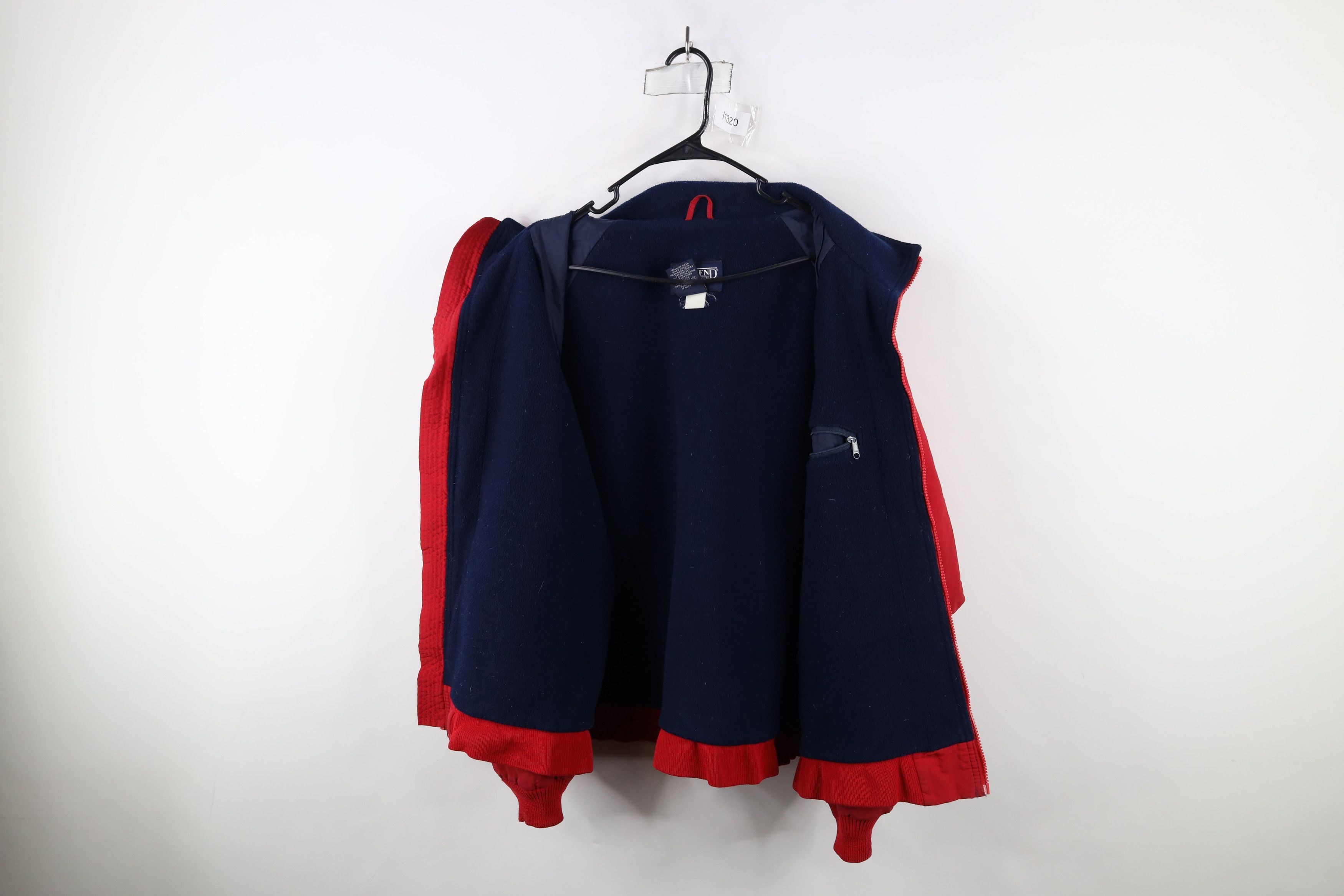 Lands' End × Vintage Vintage 90s Lands End Lined Squall Bomber Jacket Red USA Size US XL / EU 56 / 4 - 10 Thumbnail