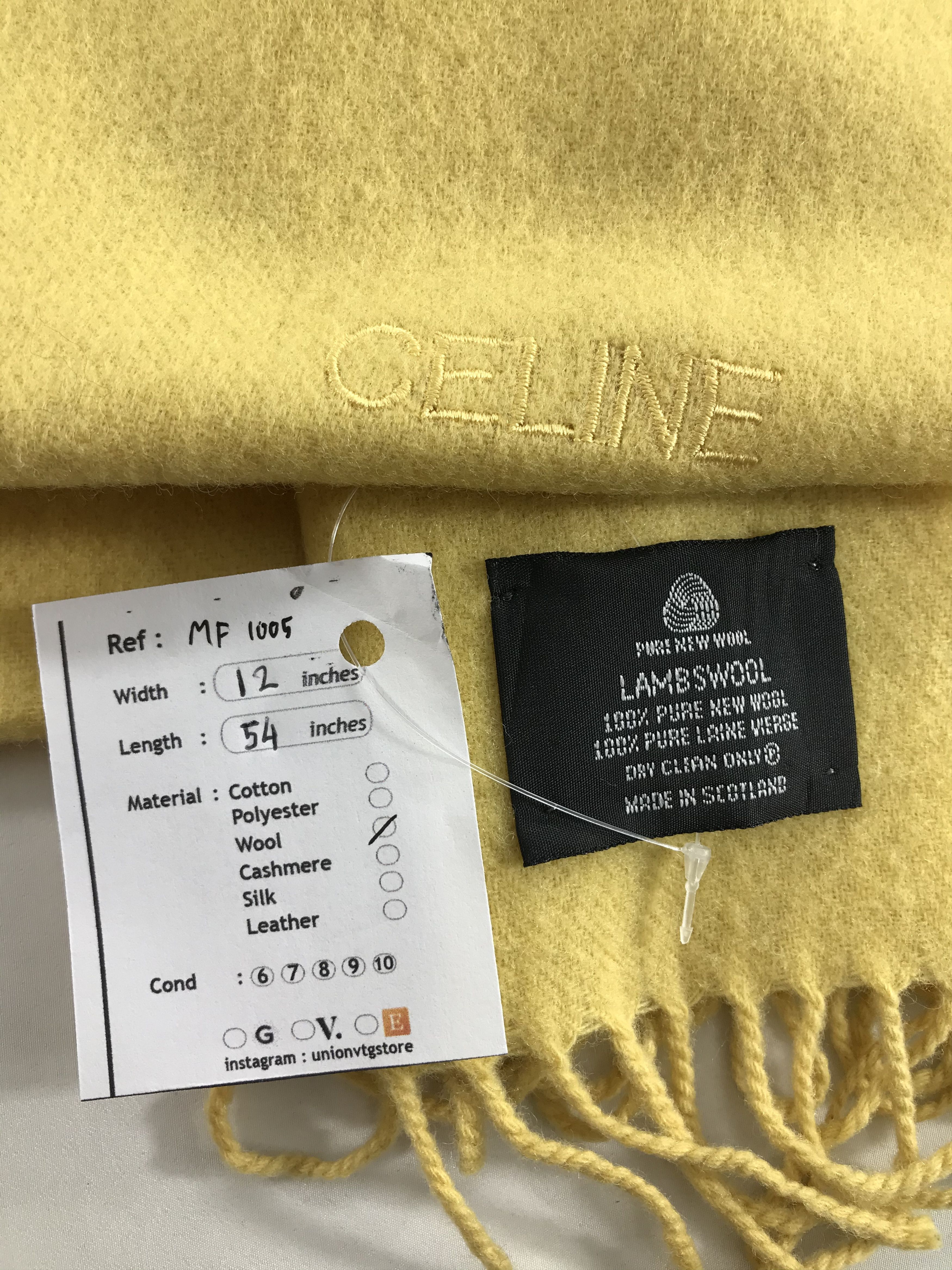 Celine Vintage Celine Scarf/Muffler/Neckwear MF1005 Size ONE SIZE - 5 Thumbnail