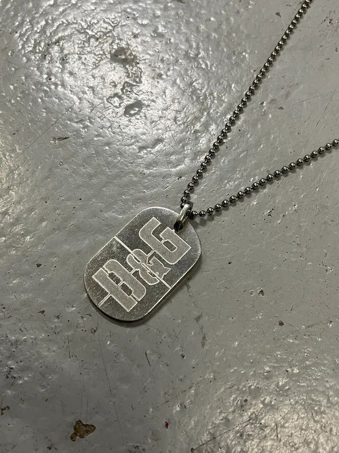 Dolce & Gabbana 2000s Dolce & Gabbana Military Dog Tag Steel Necklace Size ONE SIZE - 3 Thumbnail
