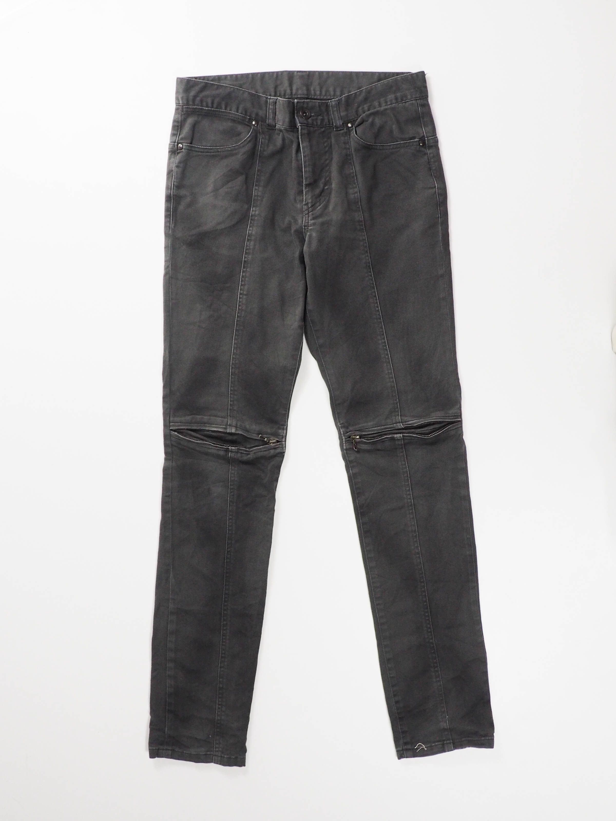 Shellac Shellac Japan Slim-Fit Knee Zip Paneled Denim Size US 30 / EU 46 - 1 Thumbnail