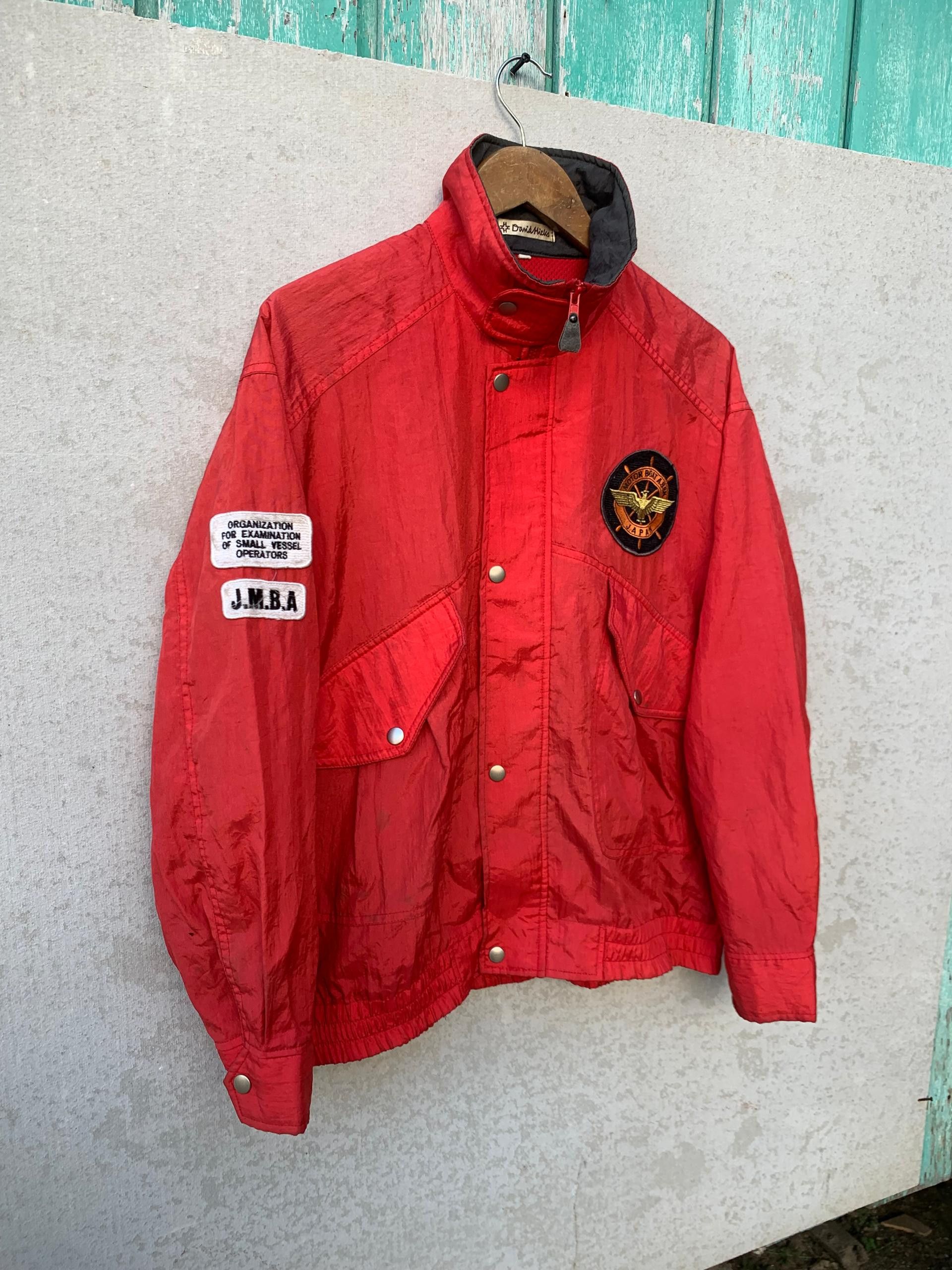 Designer × Japanese Brand × Vintage Vintage Damid Hicks Motor Boat Assn Japan Nylon Jacket Size US L / EU 52-54 / 3 - 4 Thumbnail