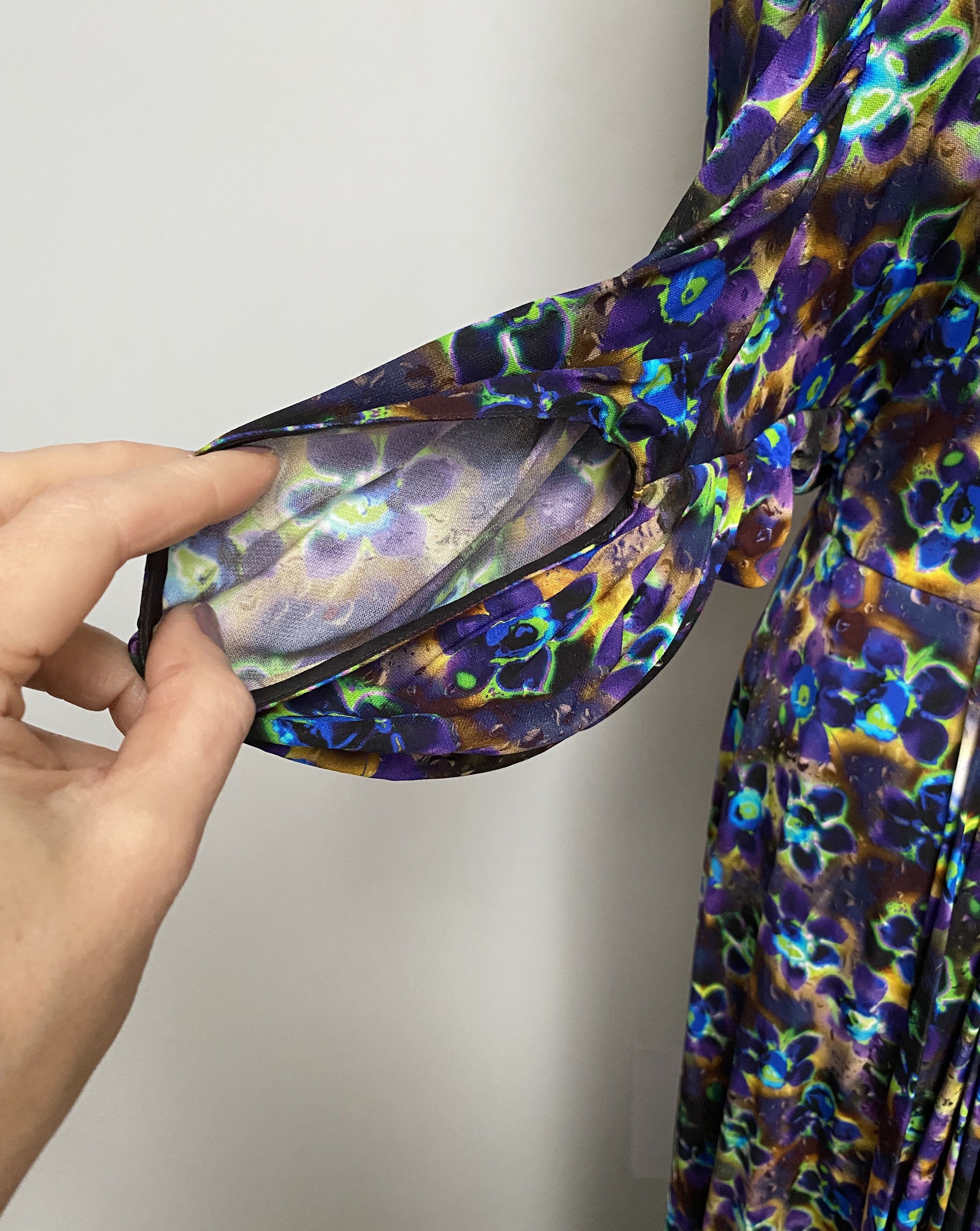 Prada PRADA Floral Print Full-length evening dress Size XXS / US 00 / IT 34 - 7 Thumbnail