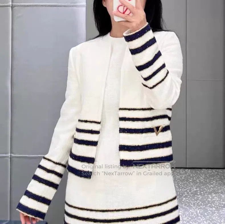 Valentino Valentino Linen striped jacket Size XS / US 0-2 / IT 36-38 - 9 Thumbnail