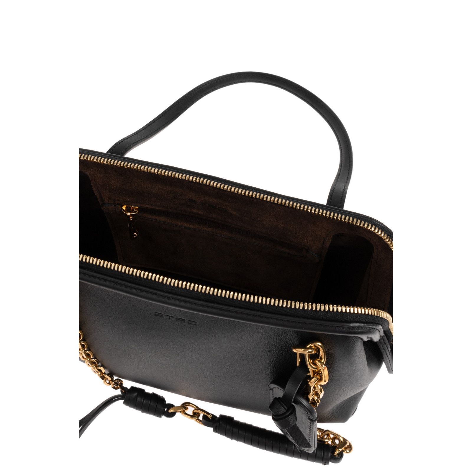 Etro ETRO Black Leather Shoulder Bag New And Authentic Size ONE SIZE - 4 Thumbnail