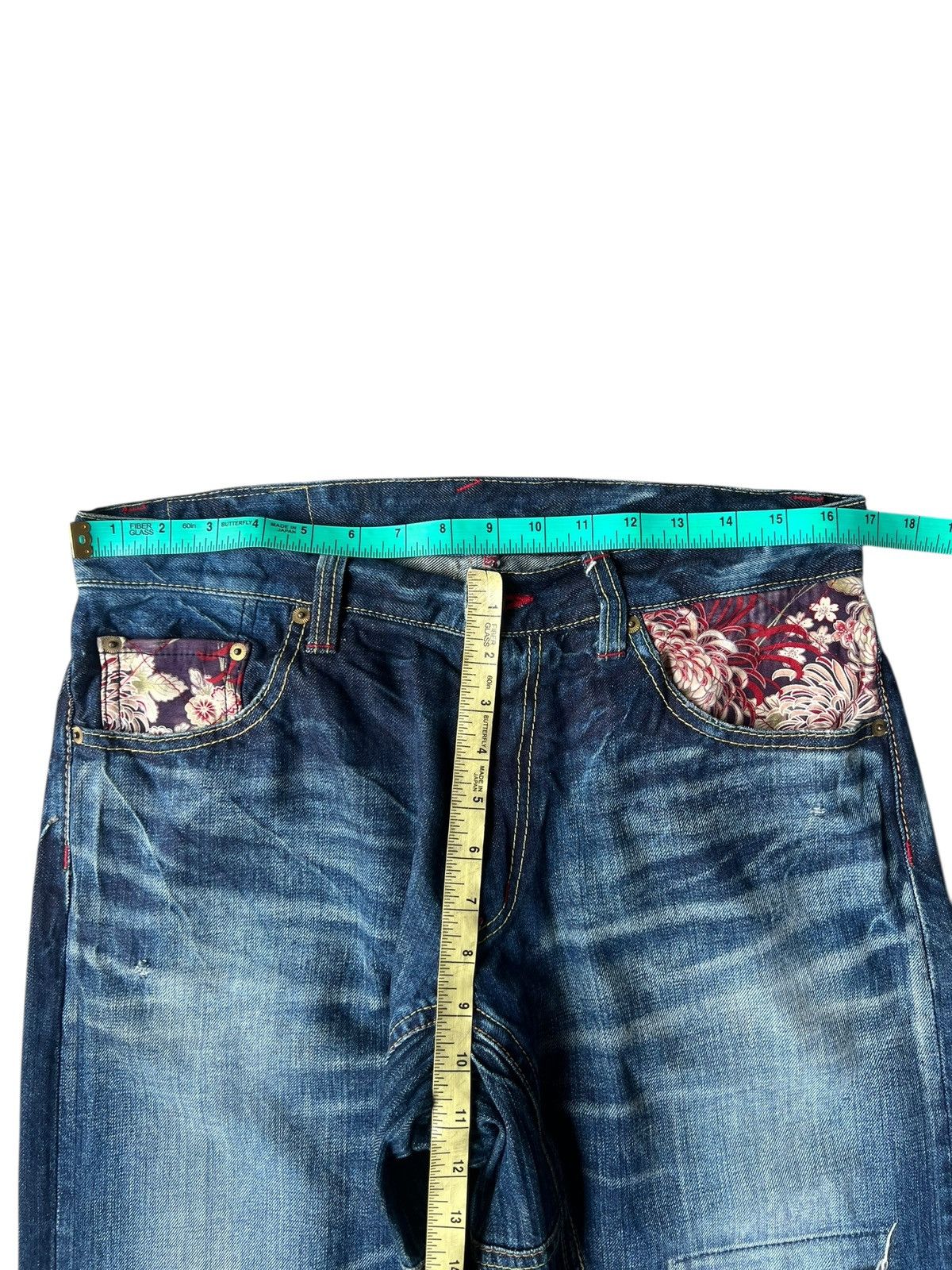 Eternal ETERNAL Japan Distressed Aging Mud Hybrid Denim Loose Jeans Size US 32 / EU 48 - 4 Thumbnail