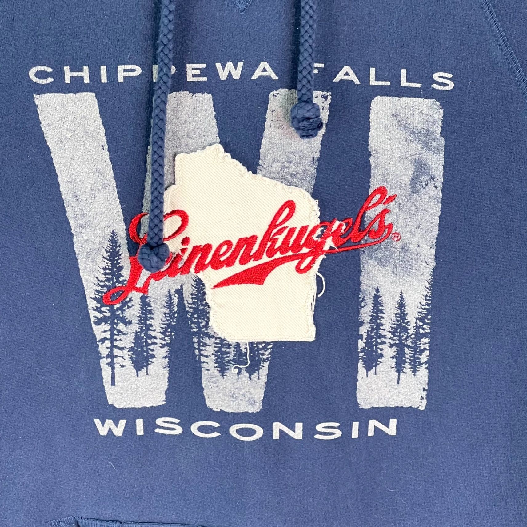 Vintage VINTAGE BLUE 84 Mens Graphic Blue Hoodie Sz S Wisconsin Chippewa Falls Leinenkugel's Size US S / EU 44-46 / 1 - 2 Thumbnail