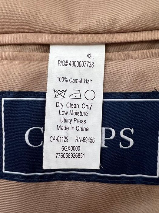Chaps Ralph Lauren CHAPS RALPH LAUREN 100% Camel Hair Blazer – Size 42L (XL) Size 42L - 2 Thumbnail