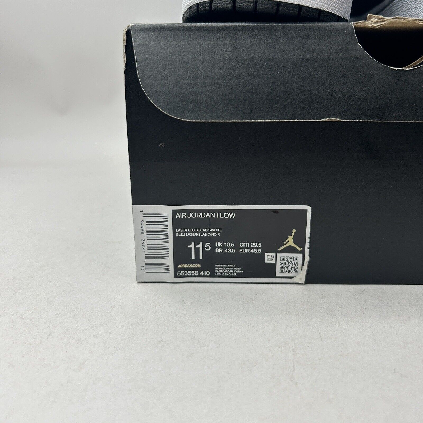 Nike Nike Air Jordan 1 Low Retro “Laser Blue Black” 2023 Size US 11.5 / EU 44-45 - 5 Thumbnail