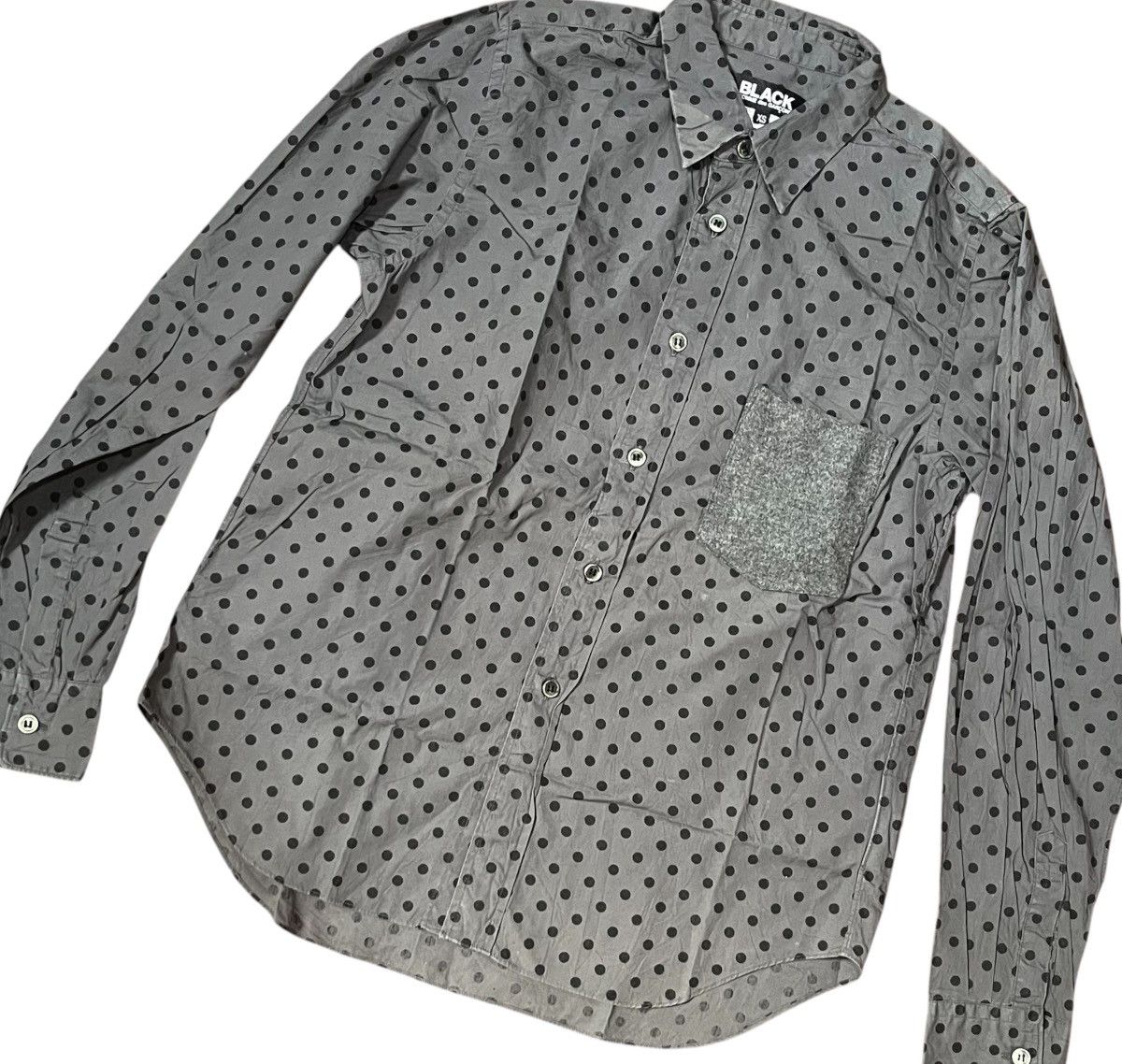 Comme des Garcons Black cdg AD2012 polkadot wool pocket button up shirt Size US S / EU 44-46 / 1 - 5 Thumbnail