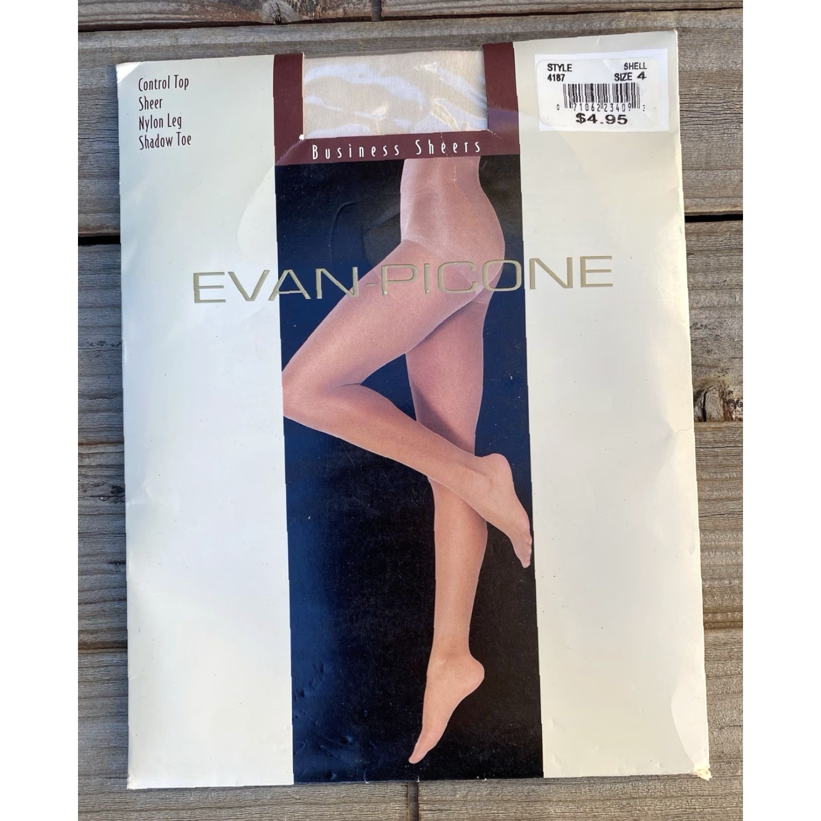 Evan Picone VINTAGE Evan-Picone Business Sheers Pantyhose Shell Size 4 Control Top Nylon Women Size S / US 4 / IT 40 - 2 Thumbnail