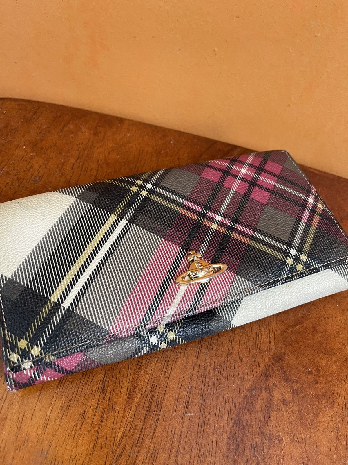 Vivienne Westwood Vivienne Westwood Orb Plaid Long Wallet Size ONE SIZE - 1 Thumbnail