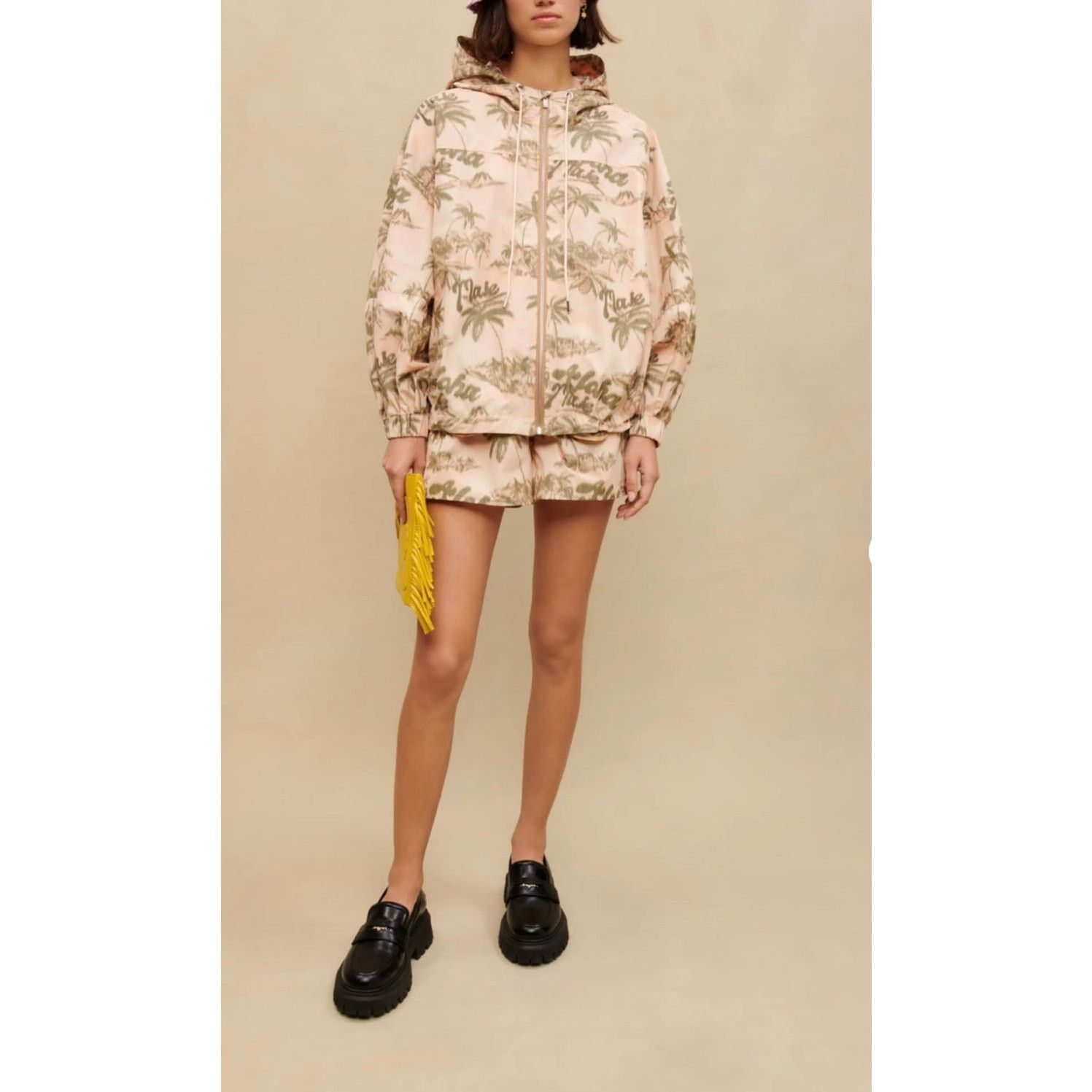 Maje NEW Maje Palm Tree Print Jacket size 40/ Large Size L / US 10 / IT 46 - 3 Thumbnail