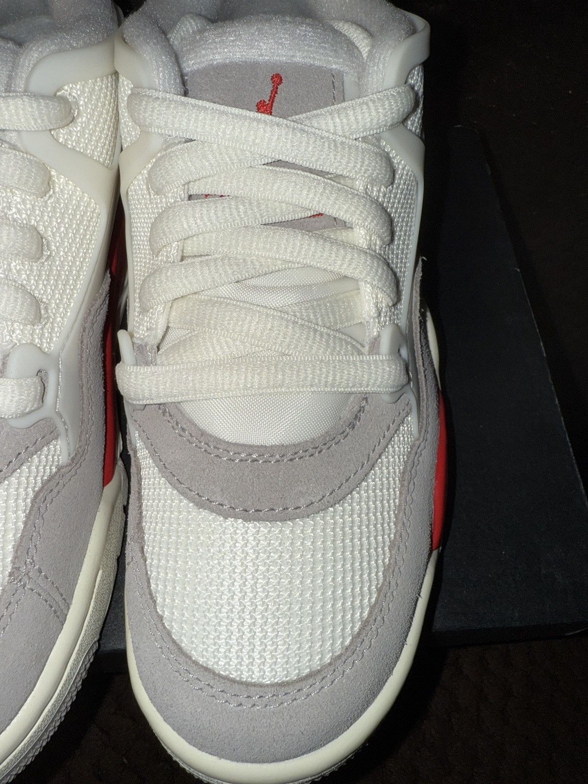 Jordan Brand Nike Air Jordan 4 RM (GS) sail/white/fire red/grey 4y/5.5w Size US 5.5 / IT 35.5 - 10 Thumbnail