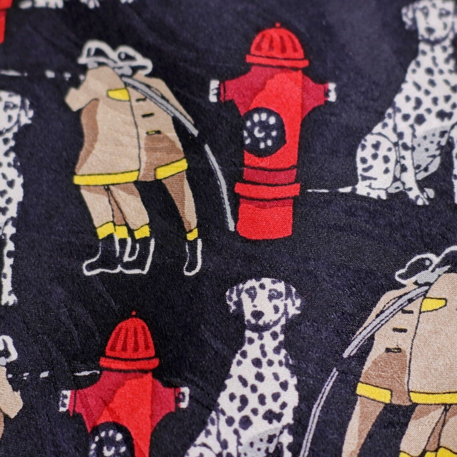 Other RM Style Firefighter Dalmation Black Jacqard Print Short Sil Size ONE SIZE - 2 Thumbnail
