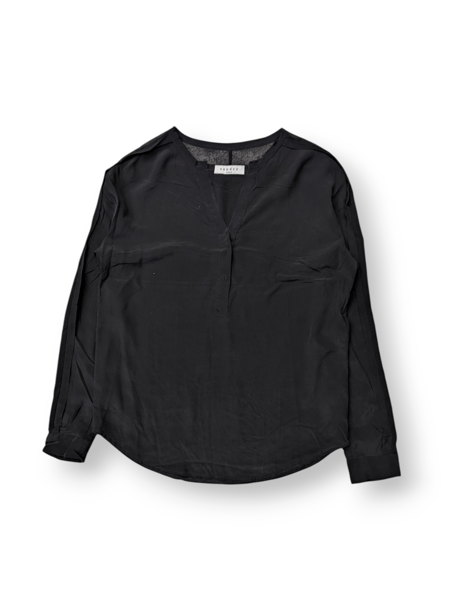 Sandro Sandro Black Blouses Size M / US 6-8 / IT 42-44 - 1 Thumbnail