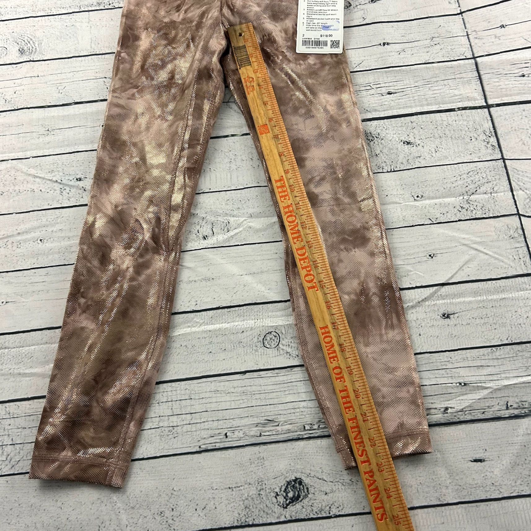 Lululemon Lululemon Align Pant Leggings 2 Gold Shine Gold Women's 25" HR Pant Athletic Yoga Size 26" / US 2 / IT 38 - 4 Thumbnail