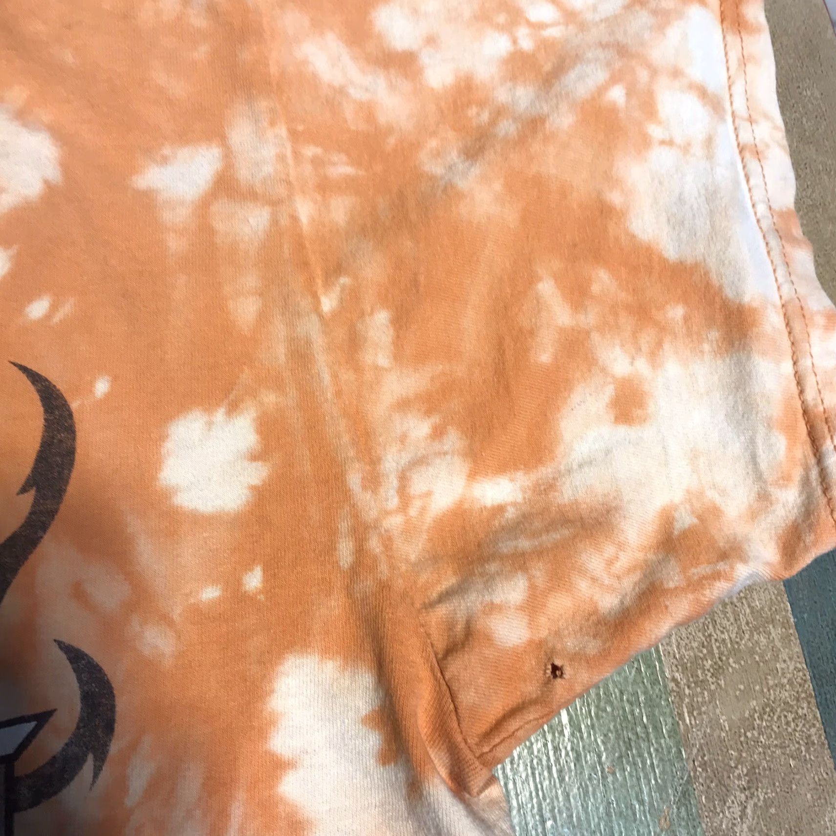 Fruit Of The Loom VINTAGE Bike To Berfest Daytona Beach 2010 Mens Tag XL T Shirt Acid Wash Orange Tie Dye Size US XL / EU 56 / 4 - 4 Thumbnail