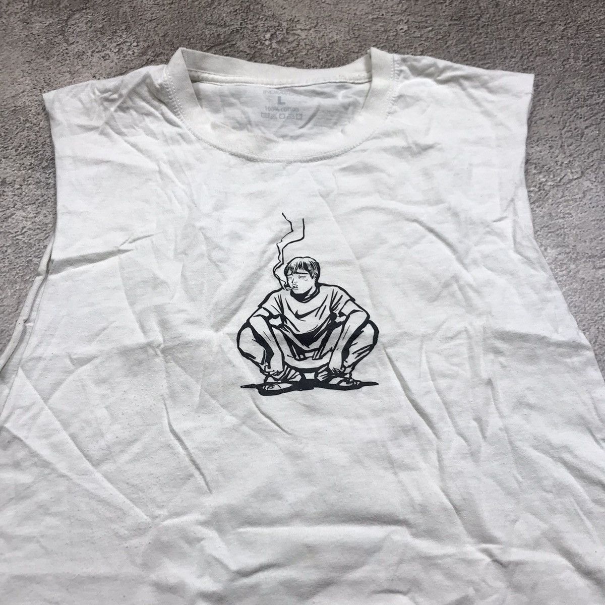 Vintage Vintage Y2K Anime Graphic Tank Top Streetwear Skate Slim L Size US L / EU 52-54 / 3 - 4 Thumbnail