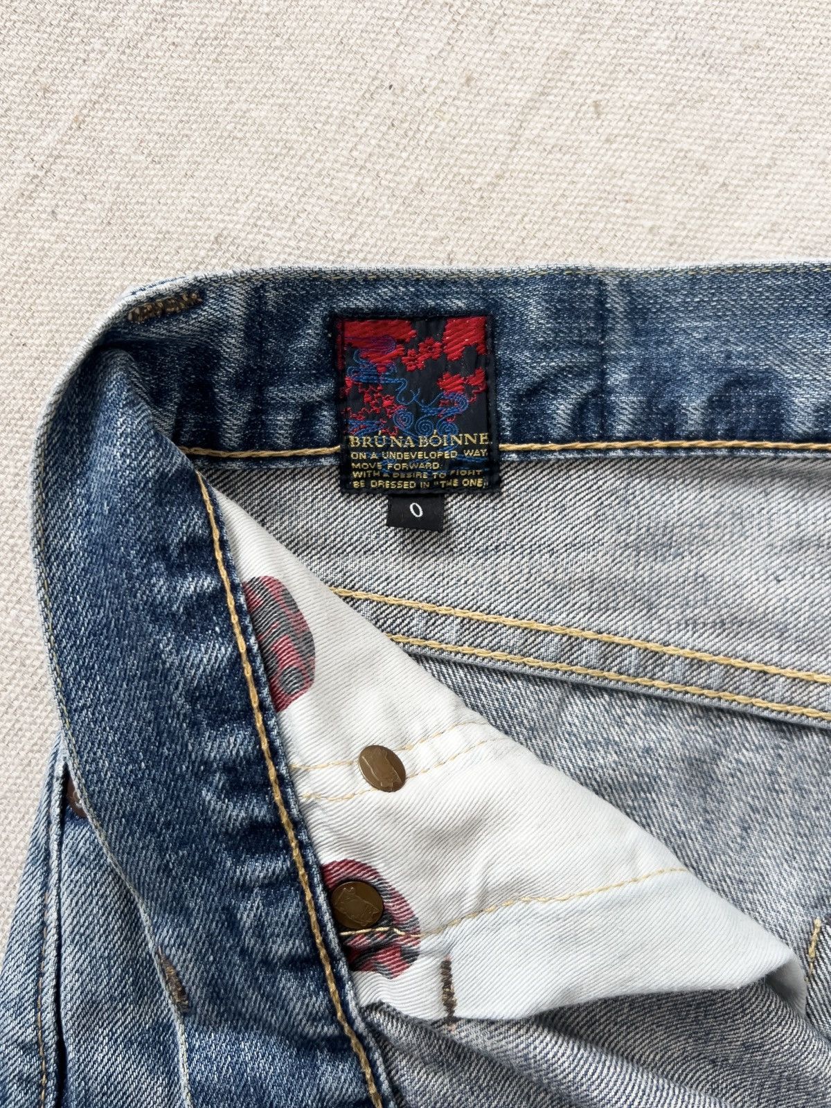 BRU NA BOINNE Bru Na Boinne Distressed Japanese Denim 30” Size US 30 / EU 46 - 9 Thumbnail