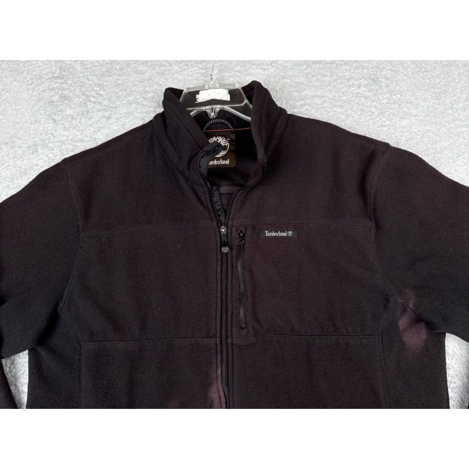 Timberland Timberland Jacket Men Extra Large Black Full Zip Mock Neck 100% Polyester Read Size US L / EU 52-54 / 3 - 4 Thumbnail