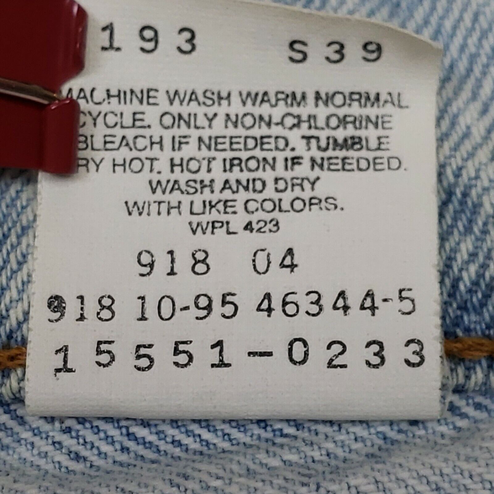 Levi's Levis 551 Jeans Womens 14 M High Waist Baggy Taper Leg Pants Size 36" / US 14 / IT 50 - 6 Thumbnail