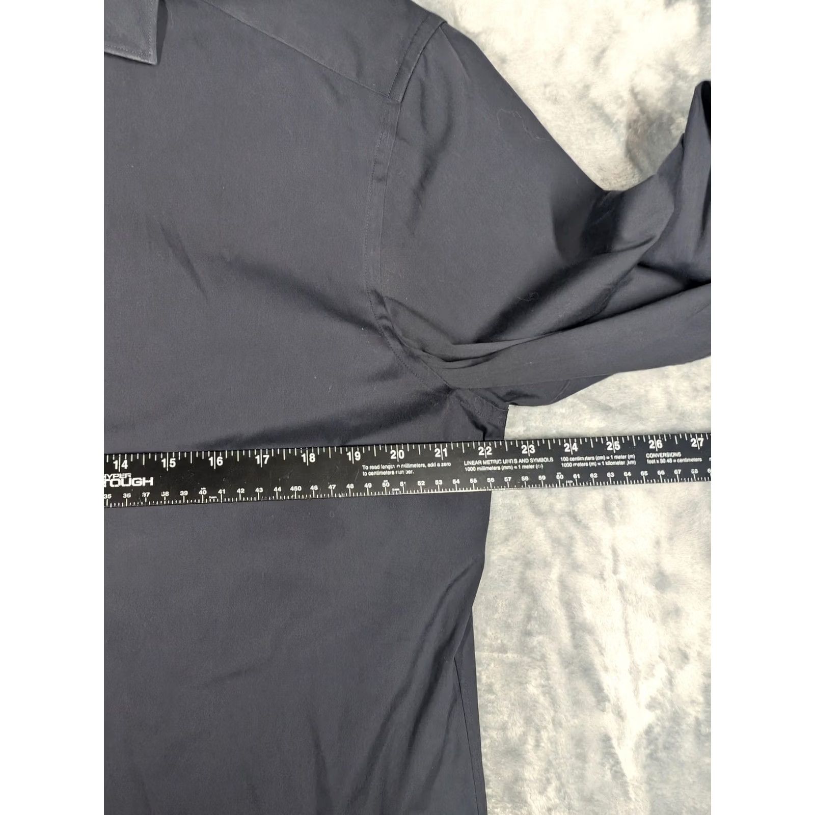 Suitsupply Suitsupply Shirt Mens 16 41 Blue Solid Slim Fit Cotton Stretch Long Sleeve Shirt Mens 16 41L Navy Solid Dress Shirt Mens 41L Slim Size US L / EU 52-54 / 3 - 3 Thumbnail