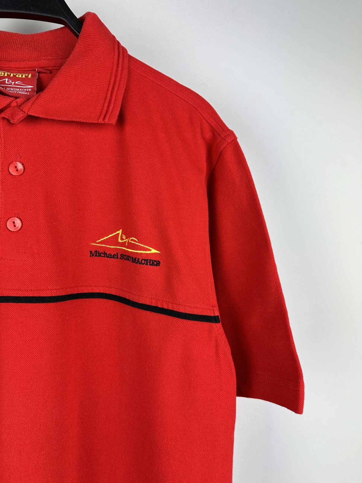 Ferrari × Vintage Vintage 90’s Ferrari Michael Schumacher Racing Polo T-shirt Size US M / EU 48-50 / 2 - 3 Thumbnail